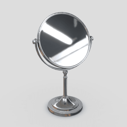 Cosmetic Mirror - low poly PBR 3d model