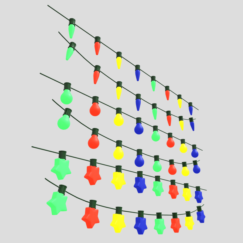 Fairy Lights Pack - low poly PBR 3d model