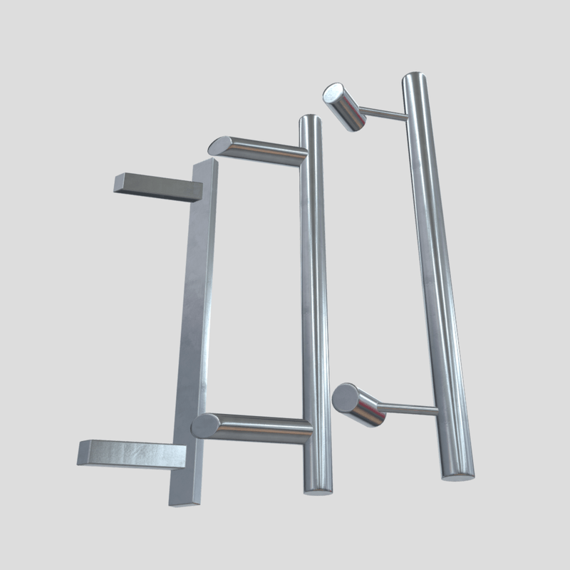 Door Handle Pack 2 - low poly PBR 3d model