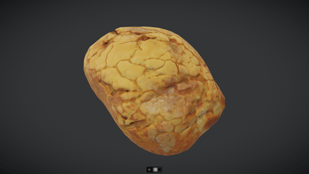 Pastry 6 - low poly PBR 3d model