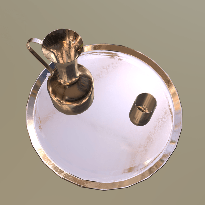 CC0 - Water Carafe - low poly PBR 3d model
