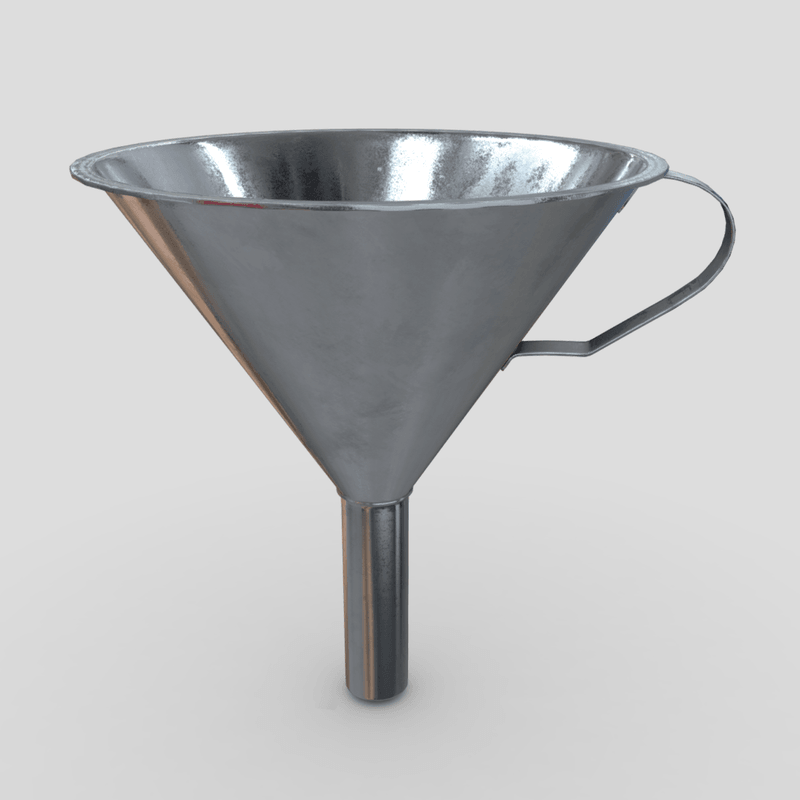 Funnel - low poly PBR 3d model