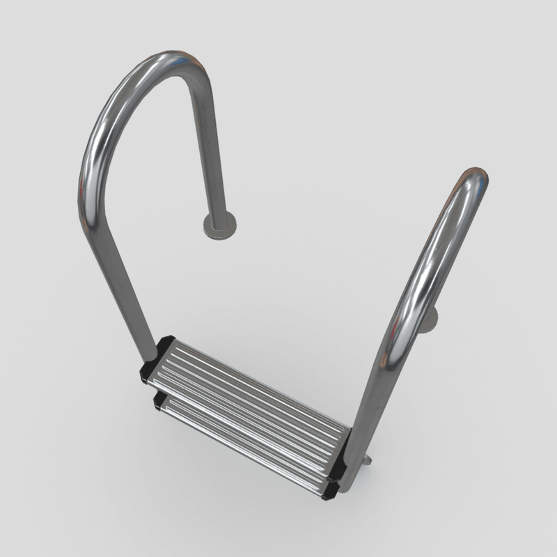 CC0 - Pool Ladder 3 - low poly PBR 3d model