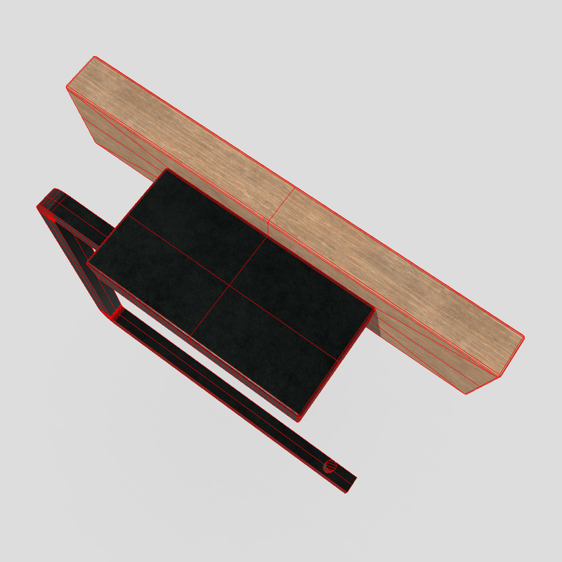 Toilet Roll Holder 4 - low poly PBR 3d model
