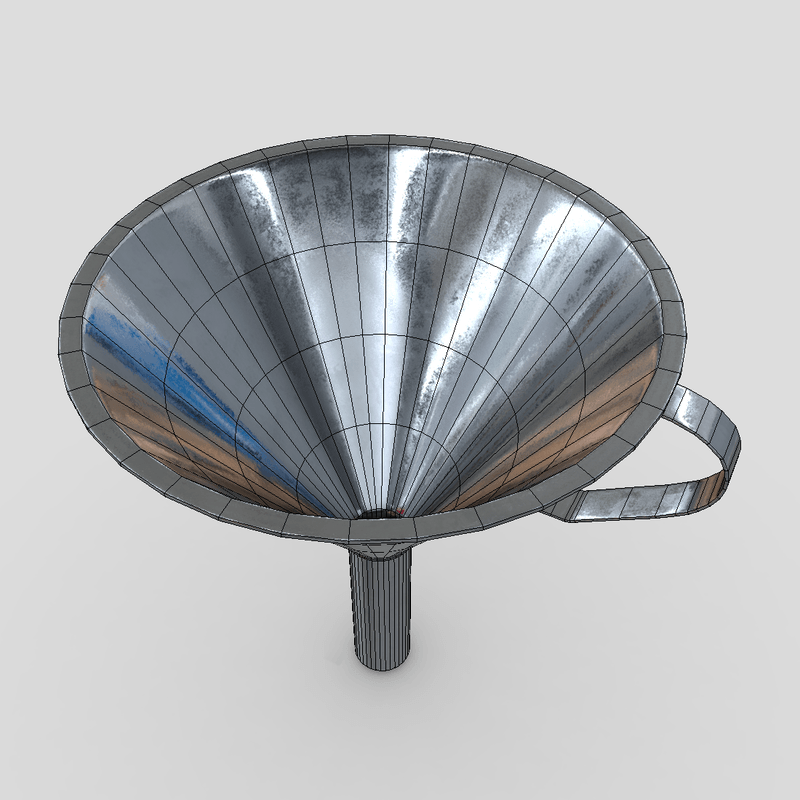 Funnel - low poly PBR 3d model