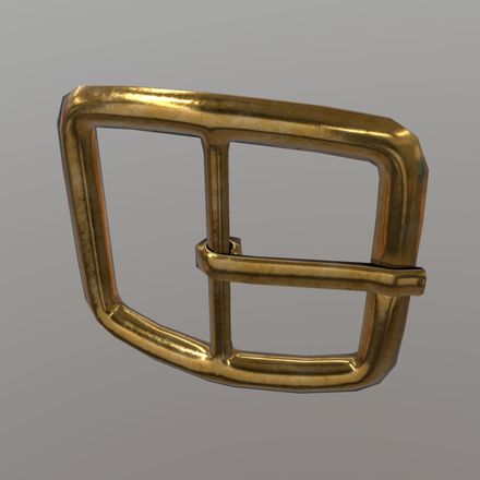 Buckle - low poly PBR 3d model