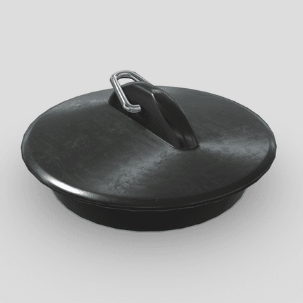 Sink Plug 3 - low poly PBR 3d model