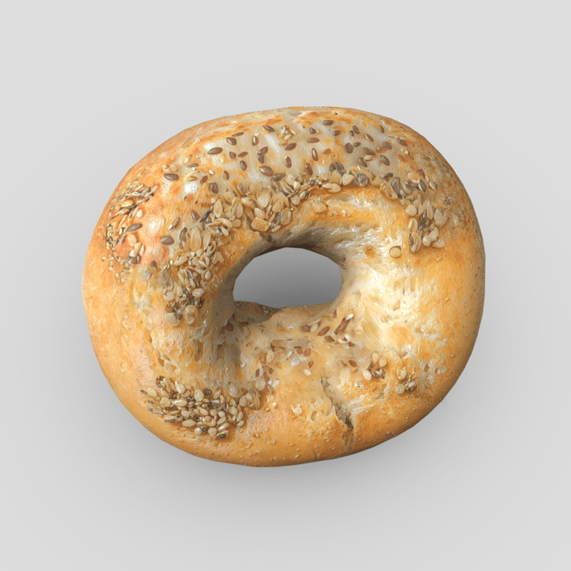 Bagel 3 - low poly PBR 3d model