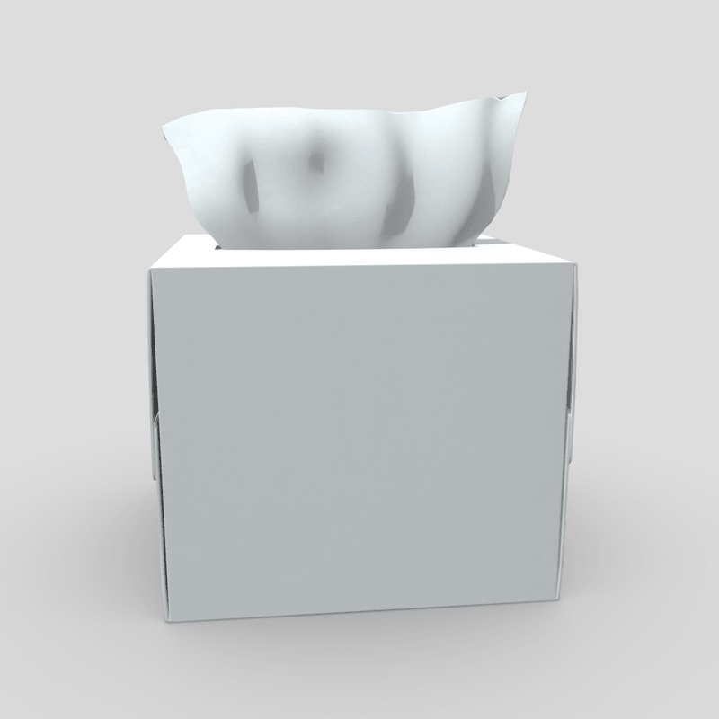 CC0 - Tissue Box - low poly PBR 3d model