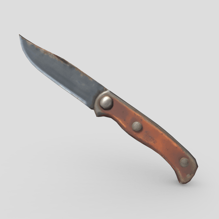 Pocket Knife - low poly PBR 3d model