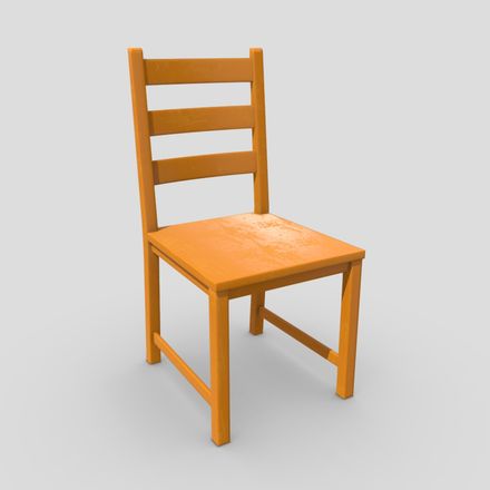 Chair 6 - low poly PBR 3d model