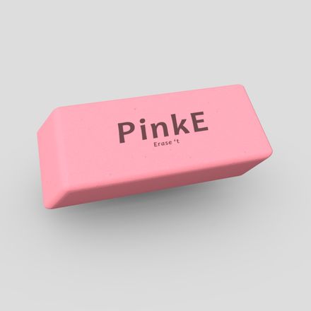 CC0 - Pink Eraser - low poly PBR 3d model