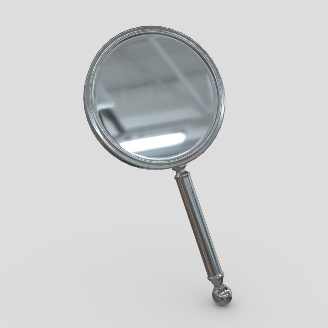 Hand Mirror 5 - low poly PBR 3d model