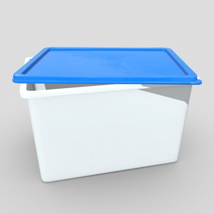 CC0 - Food Container 4 - low poly PBR 3d model