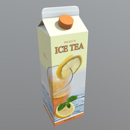 Ice Tea - low poly PBR 3d model