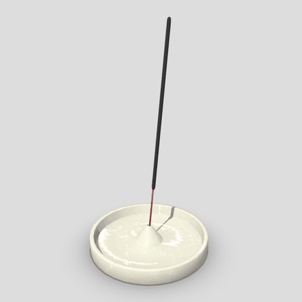 Incense Burner 2 - low poly PBR 3d model