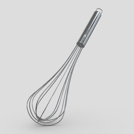 Whisk - low poly PBR 3d model