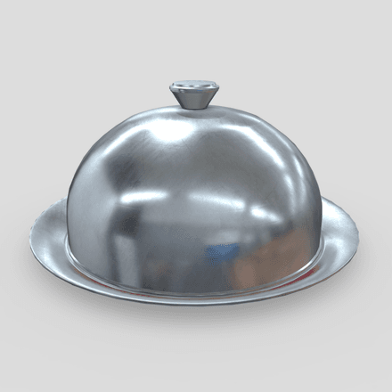 Cloche - low poly PBR 3d model