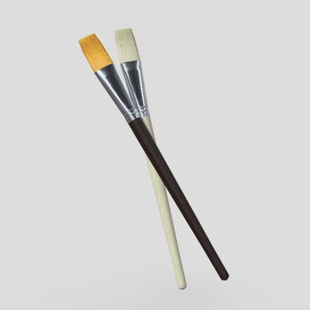 Paint Brush - low poly PBR 3d model