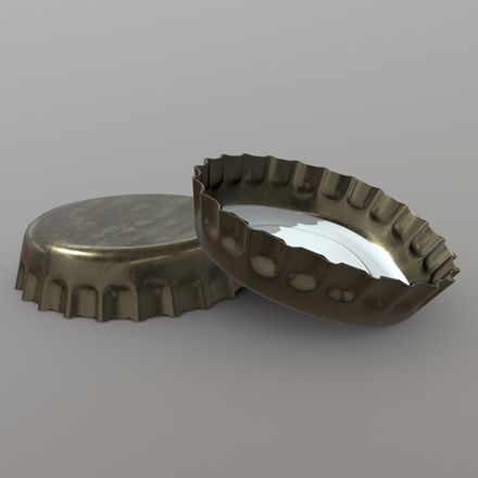 Bottle Cap - low poly PBR 3d model