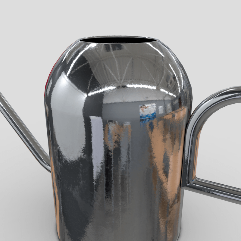 CC0 - Watering Can 6 - low poly PBR 3d model