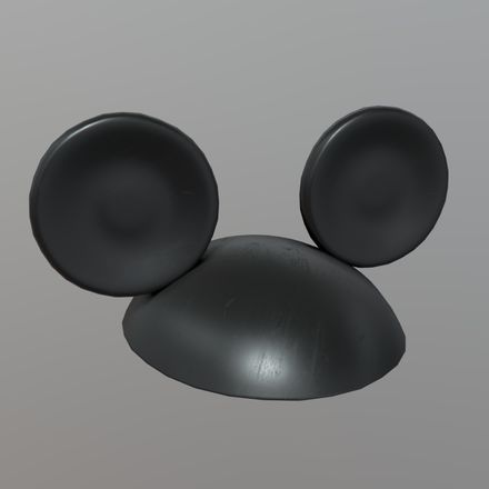 CC0 - Mouse Ears - low poly PBR 3d model