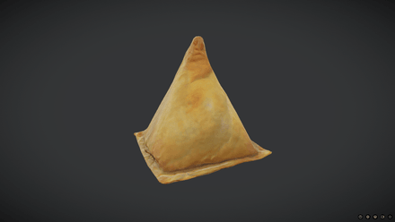 Samosa - low poly PBR 3d model