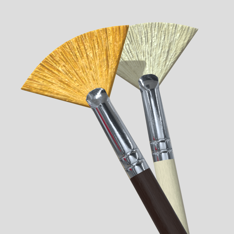 Paint Brush 5 - low poly PBR 3d model