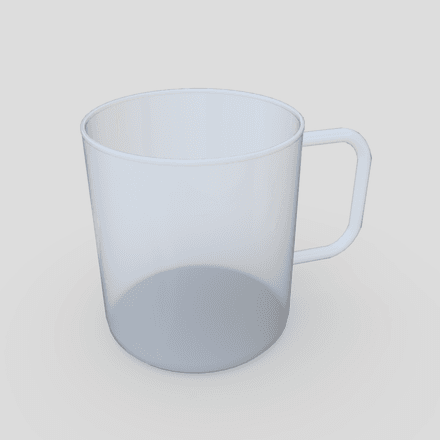 Mug 9 - low poly PBR 3d model