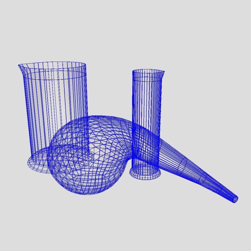 Laboratory Flask 2 - low poly PBR 3d model