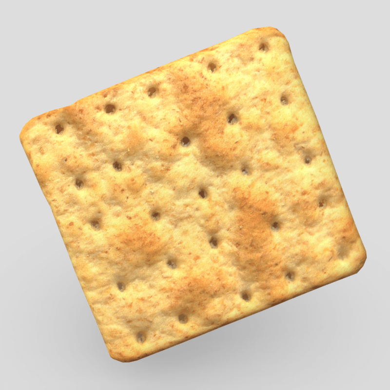Cracker - low poly PBR 3d model