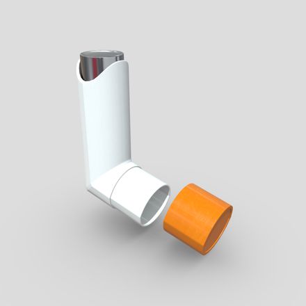 Inhaler - low poly PBR 3d model