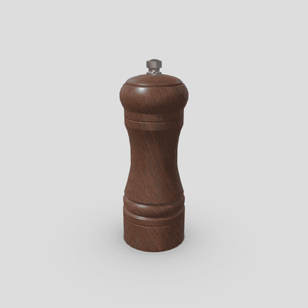 Pepper Mill 3 - low poly PBR 3d model