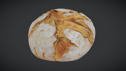Sourdough Bread - low poly PBR 3d model