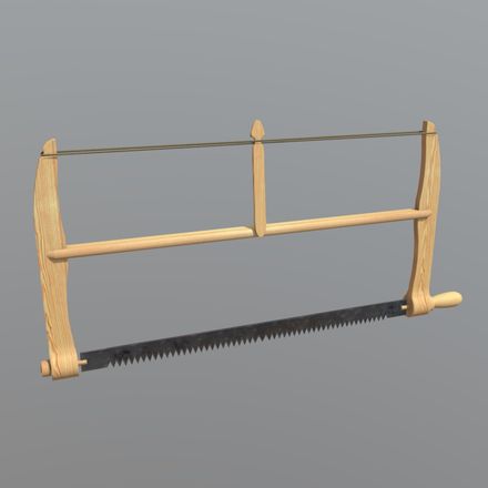 Frame Saw - low poly PBR 3d model