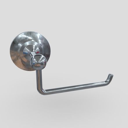 CC0 - Toilet Roll Holder 3 - low poly PBR 3d model