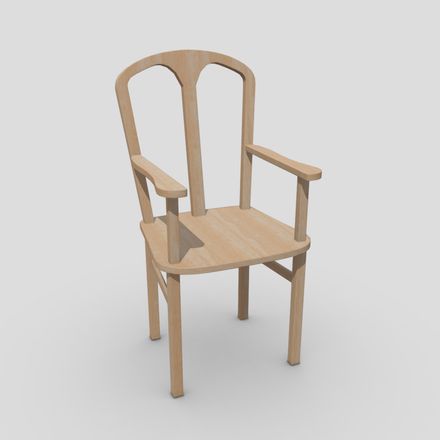 CC0 - Chair 8 - low poly PBR 3d model