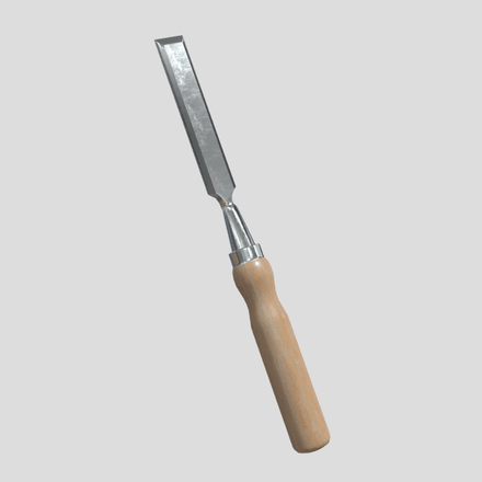 Chisel 2 - low poly PBR 3d model