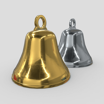 Bell - low poly PBR 3d model