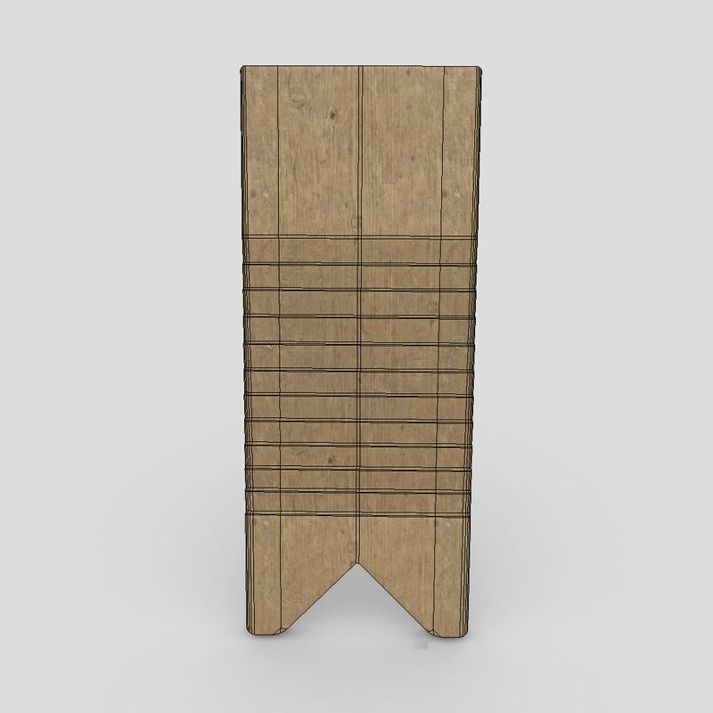 Washboard 2 - low poly PBR 3d model