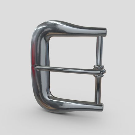 Buckle 4 - low poly PBR 3d model