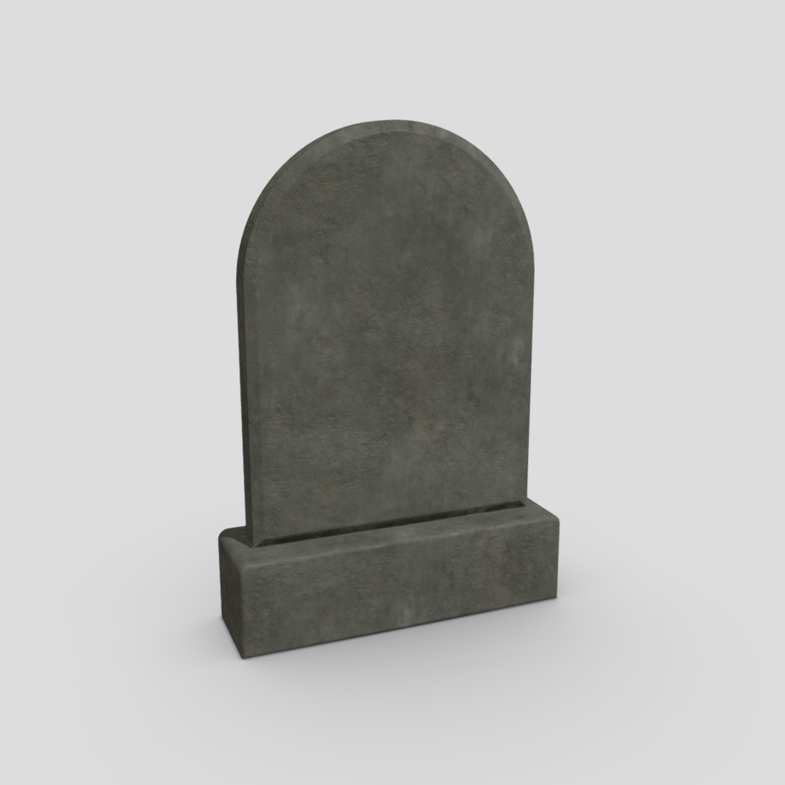 CC0 - Tombstone - low poly PBR 3d model