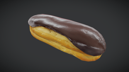 Eclair - low poly PBR 3d model