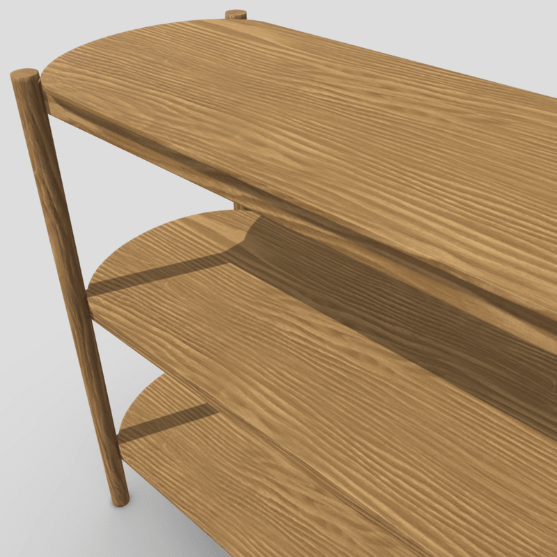 Shelf 6 - low poly PBR 3d model