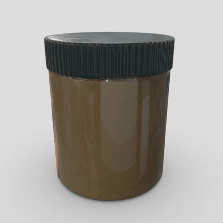 CC0 - Jar - low poly PBR 3d model