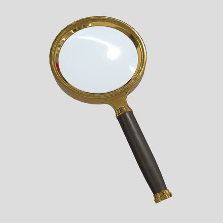 Magnifying Glass 5 - low poly PBR 3d model