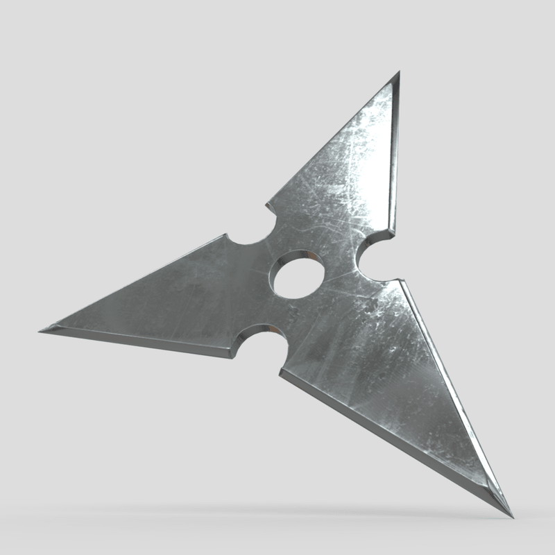 Shuriken 6 - low poly PBR 3d model