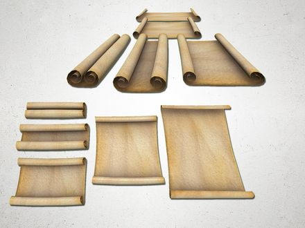 Paper Scroll - 3D Model