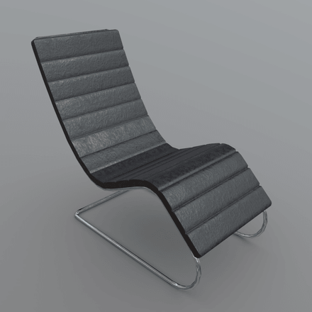 CC0 - Chair Modern - low poly PBR 3d model