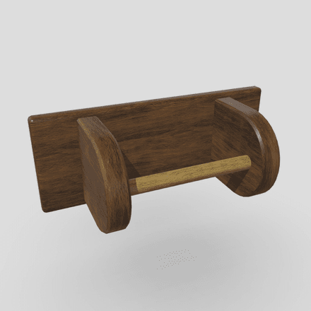 Toilet Roll Holder 5 - low poly PBR 3d mdoel